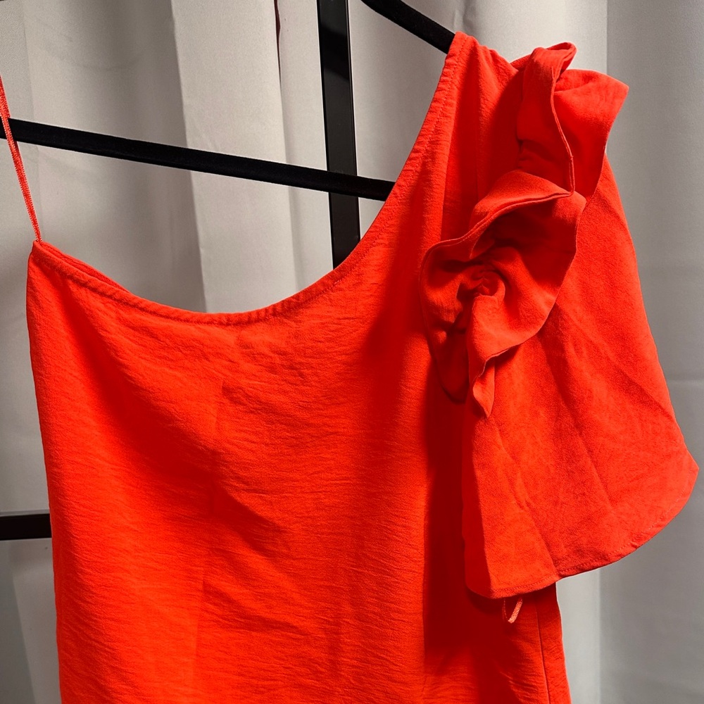 Brand new with tags orange one shoulder top
